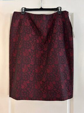 NWT Evan-Picone Black Label Brocade Skirt, Size 12
